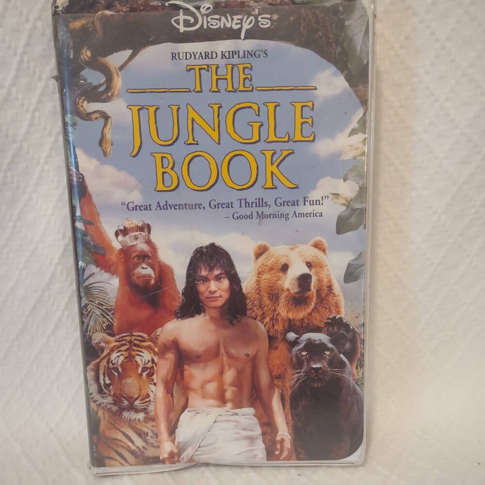 Disney Jungle Book VHS Live Action 1994 Jason Scott Lee Clamshell 90s
